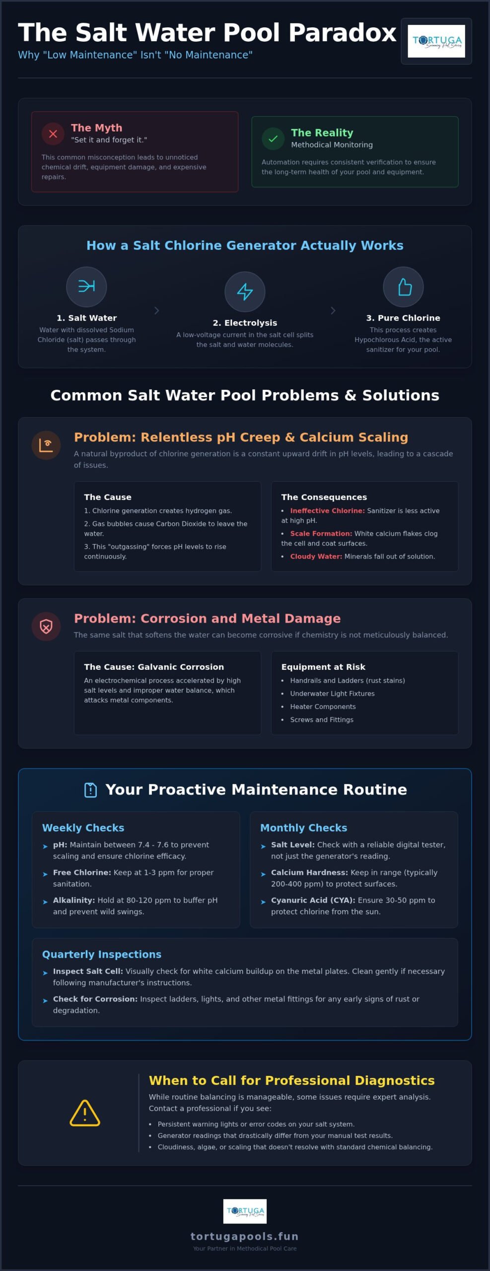 Common Salt Water Pool Problems: A Methodical Guide to Troubleshooting and Prevention