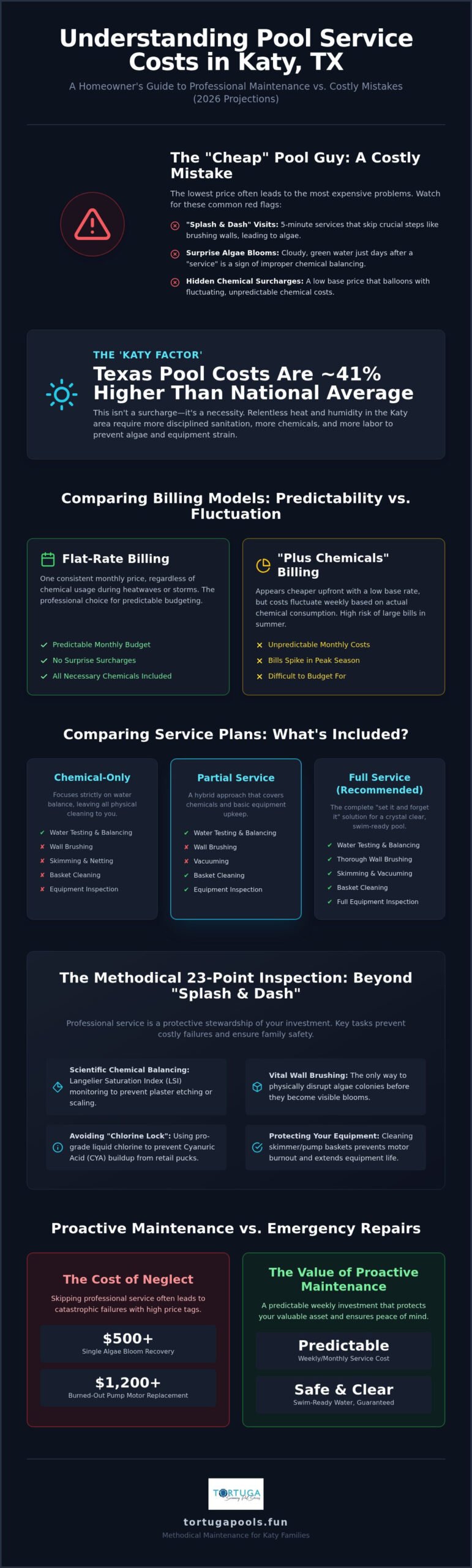 Weekly Pool Service Cost in Katy: 2026 Pricing Guide